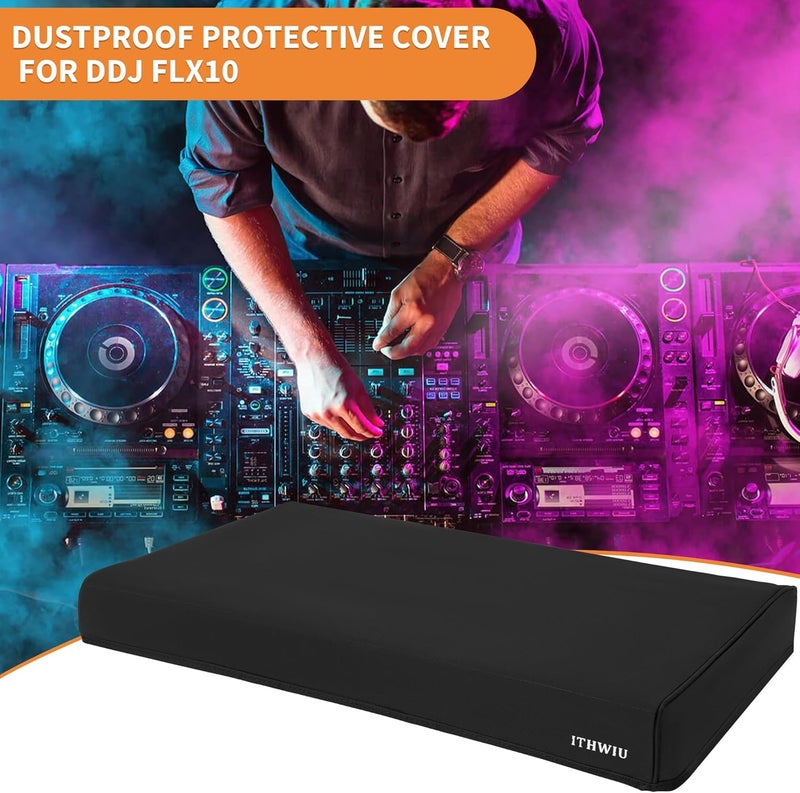 ITHWIU Mixer Protective Cover for DDJ FLX10 Dustproof & Waterproof Cover 28" L X 15.7" W X 3" H, Black - Image 2